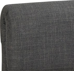 Ciemnoszare tapicerowane łóżko dwuosobowe ze schowkiem i stelażem 160x200 cm Calvi – Actona