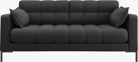 OUTLET Sofa 2-osobowa ciemny szary, tkanina strukturalna 152/96/75 Mamaia Micadoni