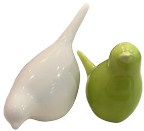 Porcelanowy ptaszek BIRDETTA 9 cm - różne warianty Kolor: Biały