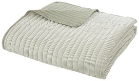 Zielona narzuta pikowana 220x230 cm Stripe – Catherine Lansfield