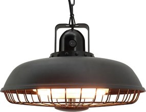 Wiszący promiennik podczerwieni na taras, 1800 W, czarny