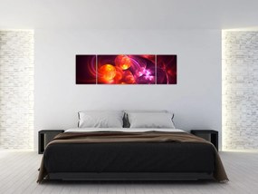 Obraz nowoczesnej abstrakcji (170x50 cm)