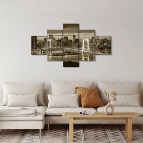 Obraz - Złote Miasto (125x70 cm)