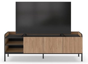 Szafka pod TV w dekorze dębu w naturalnym kolorze 160x55x42 cm Adara – Marckeric