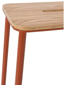 Ceglaste hokery zestaw 2 szt. (wysokość siedziska 65 cm) Abba – Marckeric