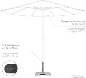 Doppler Granitowy stojak TROLLEY 50 kg