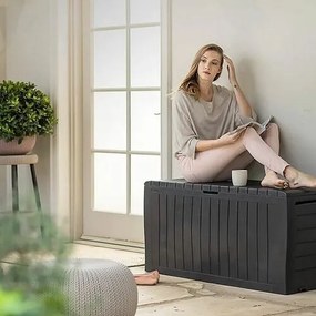 Keter Skrzynia ogrodowa MARVEL PLUS 270 l brązowa,116,7 x 44,7 x 57 cm