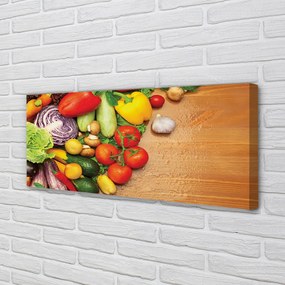 Zdjęcie na płótnie Warzywny Duet z Czosnkiem