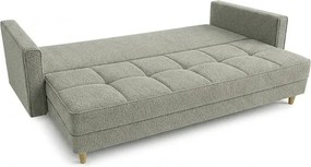 Sofa z Funkcją Spania LONAR Szara Boucle Nowoczesna
