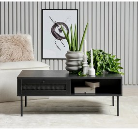 Czarny stolik 60x110 cm Pensacola – Unique Furniture