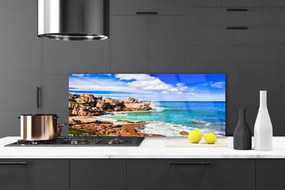 Panel Szklany Skalista Zatoka nad Oceanem