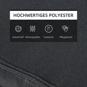 Outsunny Materac na Leżak z Zagłówkiem Szary Zdejmowany Pokrowiec Wygodny Wypoczynek 198x53x5cm | Aosom PL