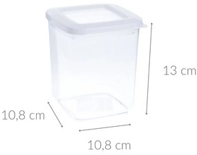 Pojemnik na artykuły sypkie, transparentny