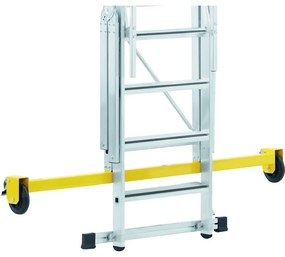 Zarges Składana aluminiowa drabina platformowa - 7 stopni, 1,8 m