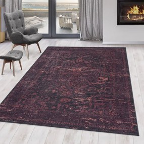 Dywan z nadrukiem Fiesta Loft czerwono-czarny 200 cm x 290 cm