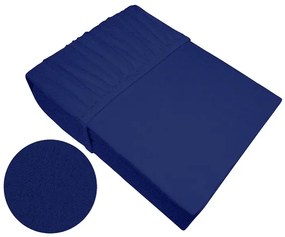 Prześcieradło frotte z gumką Bielbaw 220x200 granatowe GRENO