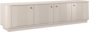 Szafka RTV Vesper 4D 187 cm - kaszmir / złote uchwyty