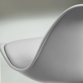 HOMCOM Zestaw 2 Hokerów Barowych, Obracane Krzesła z Oparciem, Regulowane Wysokość, do 120 kg, 42 x 38 x 82-104 cm, Szary