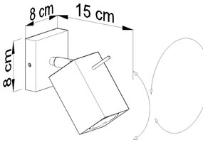 Halogenowy kinkiet nad lustro G9-G01