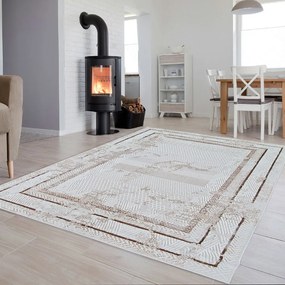 Dywan vintage Beyond Ramki beżowy 200 cm x 290 cm
