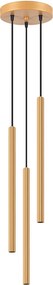 Lampy Wiszące Nowoczesny Arche, Stal - 3 Źródło - L.20 X H.120 Cm - Złoty