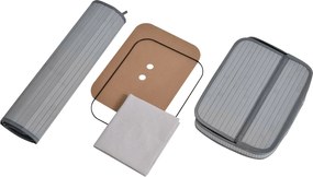 HOMCOM Kosz na bieliznę, 70 L kosz na pranie z pokrywą, wyjmowana wkładka, pojemnik na bieliznę do łazienki, 40 x 30 x 60 cm, Szary