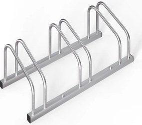 Stojak na 3 rowery BIKE, 84x32x27cm, srebrna Jurhan