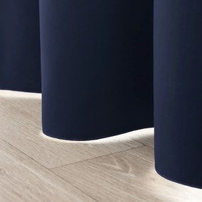Zasłona zaciemniająca na taśmie marszczącej granatowy 140 x 280 cm 1 szt.