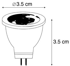 Zestaw 5 żarówek LED G4 MR11 2,7W 210lm 3000K 12V