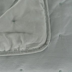 Szarozielona narzuta pikowana 180x260 cm – Ixia