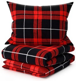 PrzytulneMieszkanie.pl PrzytulneMieszkanie.pl Pościel z mikropluszu ALBURY czerwona Rozmiar pościeli: 70 x 90 cm | 140 x 220 cm