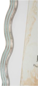 Jasnoniebieska/w kolorze srebra metalowa/szklana ramka stojąca 17,5x22,5 cm Elizabeth – Mauro Ferretti