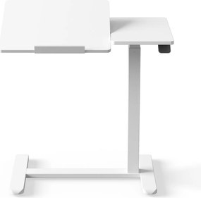 Stolik pod laptopa mobilny, regulowany, wielofunkcyjny, biały: BILL