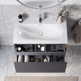 Szafka podumywalkowa BELDIVO 80 cm z umywalką ceramiczną Duravit