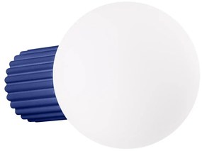 Kinkiet HALO ultramaryna IP44 ryflowany SOLLUX  LIGHTING