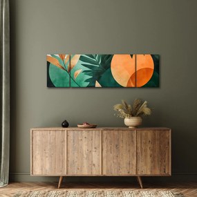 Obraz - Geometryczne motywy naturalne (170x50 cm)