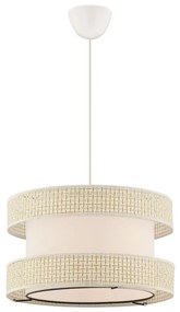 Lampa wisząca na lince HALO 1xE27/60W/230V kremowa