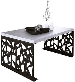 Nowoczesny stolik kawowy czarny + beton B1-L35