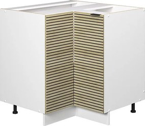 Szafka narożna panel dębowy 80.5x51.6x82 fame-line