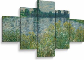 Obraz - Claude Monet, Banks of the Seine, reprodukcje (125x70 cm)