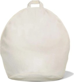 Jasna pufa z przyjemnego materiału BINI SOFT BUTTER - L