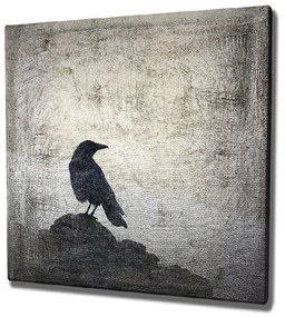 Obraz na płótnie Black Bird, 45x45 cm