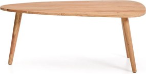 Stolik z litego drewna akacjowego w naturalnym kolorze 60x110,5 cm Duvani – Kave Home