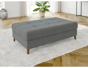 Szary podnóżek z materiału bouclé Ariella – Ropez
