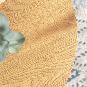 Zestaw Stolików Kawowych DELIA 43 cm/53 cm Dąb Złoty Nowoczesny Loft