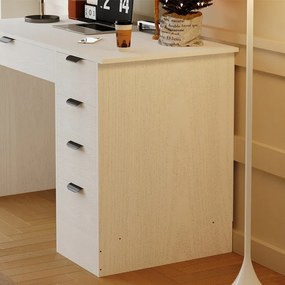 Biurko komputerowe młodzieżowe stolik nowoczesne z szufladami loft 120 cm