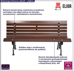 Elegancka ławka parkowa W9-E08