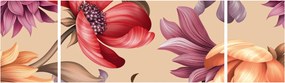 Obraz - Vintage Flowers (170x50 cm)