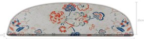 Dywaniki na schody zestaw 16 szt. 20x65 cm Floral Path – Vitaus