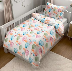 PrzytulneMieszkanie.pl PrzytulneMieszkanie.pl Pościel z kory do łóżeczka Renforcé BALUNEA biała Rozmiar pościeli: 45 x 65 cm | 90 x 140 cm